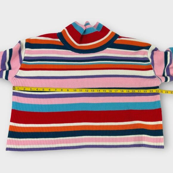 Delia's By Dolls Kill Cool Breeze Colorblock Turtleneck Sweater Size 2X - Picture 5 of 5